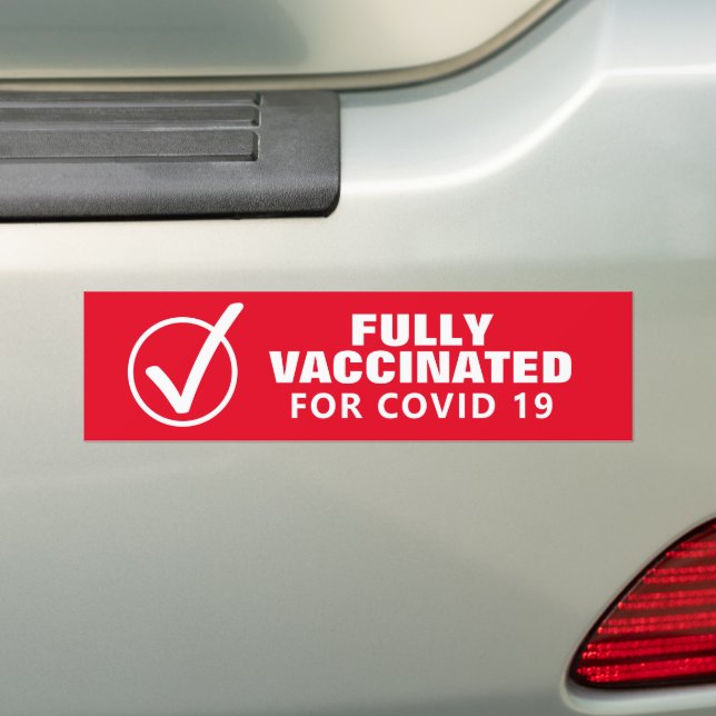 Autocollant De Voiture J'ai été vacciné contre la vaccination contre le v (En voiture)