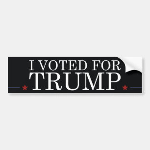 Autocollant De Voiture J'Ai Voté Pour Trump