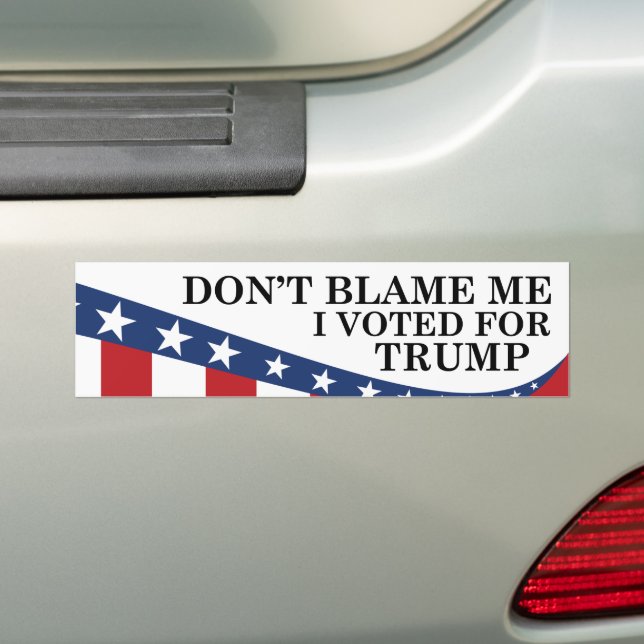 Autocollant De Voiture J'Ai Voté Pour Trump (En voiture)