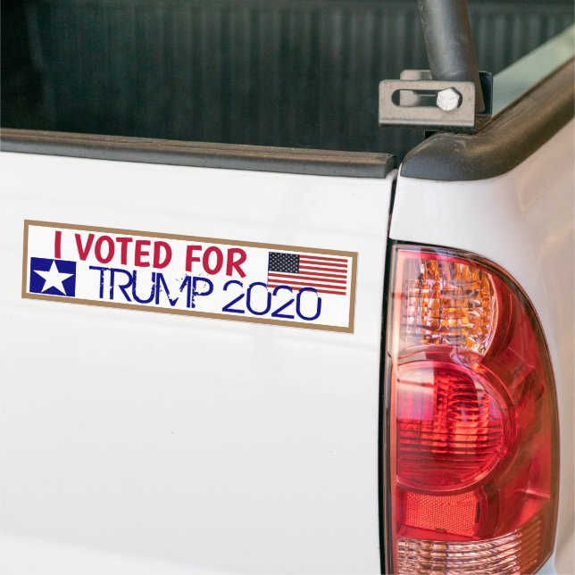 Autocollant De Voiture J'ai voté pour TRUMP 2020 (Sur camion)
