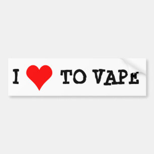 AUTOCOLLANT DE VOITURE J'AIME À VAPE