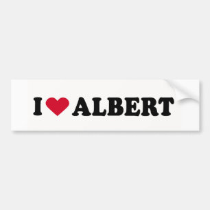AUTOCOLLANT DE VOITURE J'AIME ALBERT