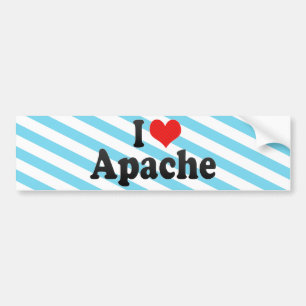 Autocollant De Voiture J'aime Apache