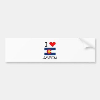 Autocollant De Voiture J'aime ASPEN le Colorado