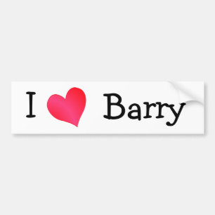 Autocollant De Voiture J'aime Barry