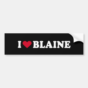 AUTOCOLLANT DE VOITURE J'AIME BLAINE