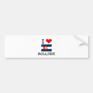 Autocollant De Voiture J'aime BOULDER le Colorado