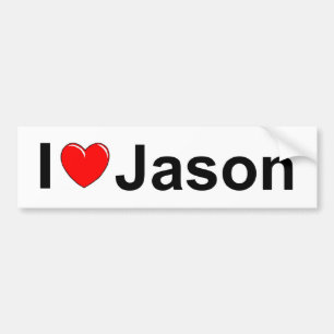 Autocollant De Voiture J'aime (coeur) Jason
