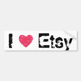 Autocollant De Voiture J'aime (coeur) l'adhésif pour pare-chocs d'Etsy