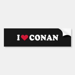 AUTOCOLLANT DE VOITURE J'AIME CONAN