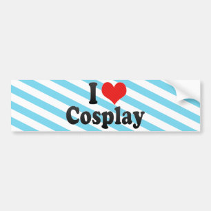 Autocollant De Voiture J'aime Cosplay