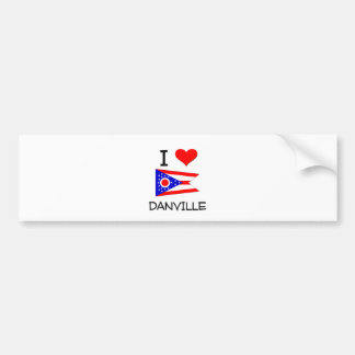 Autocollant De Voiture J'aime Danville Ohio