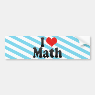 Autocollant De Voiture J'aime des maths
