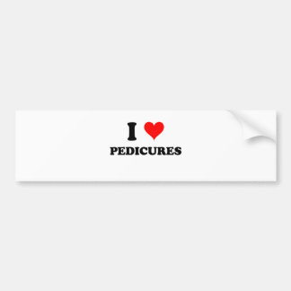 Autocollant De Voiture J'aime des pédicuries