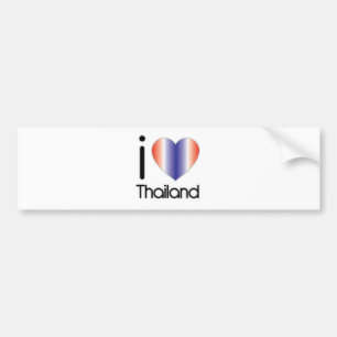 Autocollant De Voiture J'aime des produits de la Thaïlande