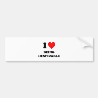Autocollant De Voiture J'aime être ignoble
