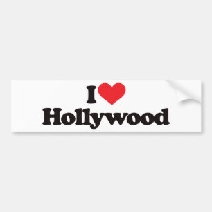 Autocollant De Voiture J'aime Hollywood