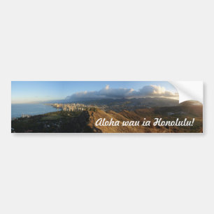 Autocollant De Voiture "J'aime Honolulu !" Adhésif pour pare-chocs
