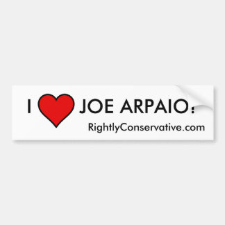 AUTOCOLLANT DE VOITURE J'AIME JOE ARPAIO !
