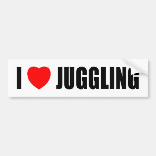 Autocollant De Voiture J'aime jongler