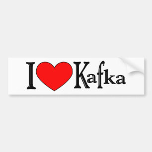 Autocollant De Voiture J'aime Kafka