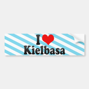 Autocollant De Voiture J'aime Kielbasa