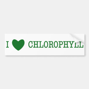 Autocollant De Voiture J'aime la chlorophylle