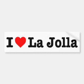 Autocollant De Voiture "J'aime La Jolla "