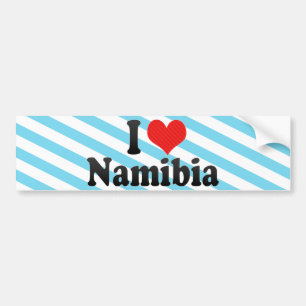 Autocollant De Voiture J'aime la Namibie