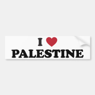 Autocollant De Voiture J'aime la Palestine
