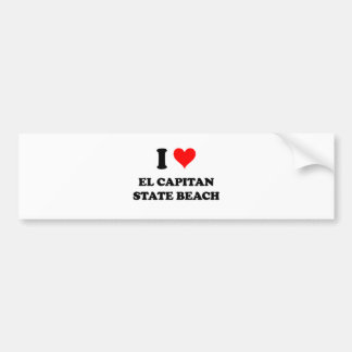 Autocollant De Voiture J'aime la plage d'état d'EL Capitan