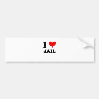 Autocollant De Voiture J'aime la prison