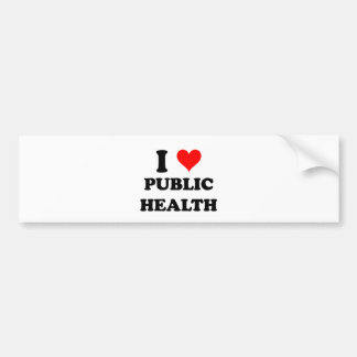 Autocollant De Voiture J'aime la santé publique