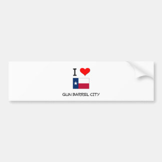 Autocollant De Voiture J'aime la ville le Texas de tube de canon