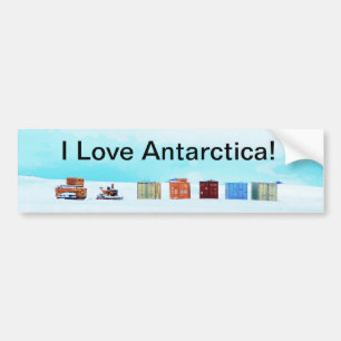 Autocollant De Voiture J'Aime L'Antarctique ! Auto-collants pour voiture