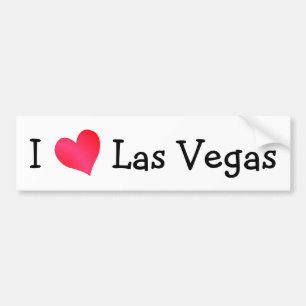 Autocollant De Voiture J'aime Las Vegas
