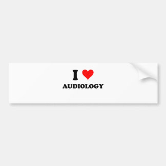 Autocollant De Voiture J'aime l'audiologie