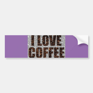 Autocollant De Voiture J'aime le café