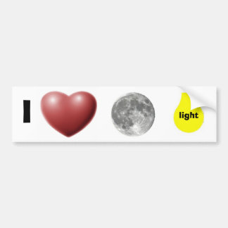 Autocollant De Voiture j'aime le clair de lune