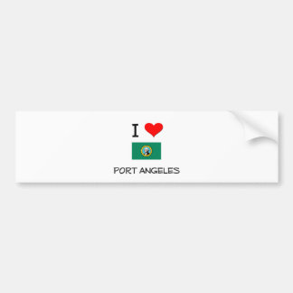 Autocollant De Voiture J'aime le port Angeles Washington