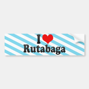 Autocollant De Voiture J'aime le rutabaga