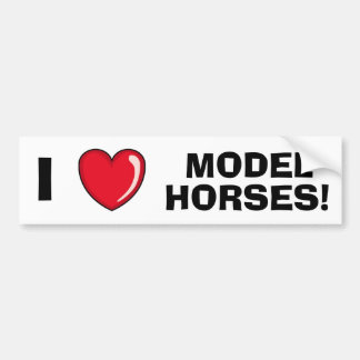 Autocollant De Voiture J'aime les modèles de chevaux