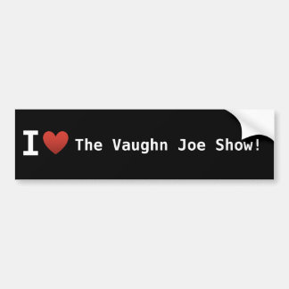 Autocollant De Voiture J'aime l'exposition de Vaughn Joe