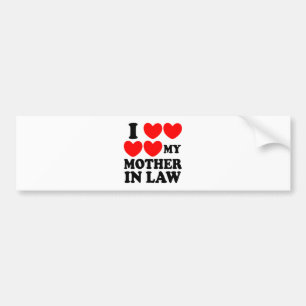 Autocollant De Voiture J'aime ma belle-mère