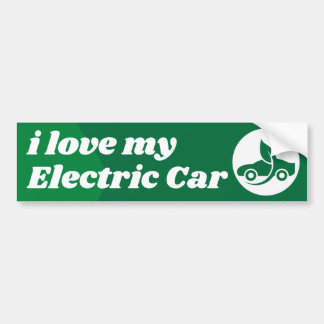 Autocollant De Voiture j'aime ma voiture électrique