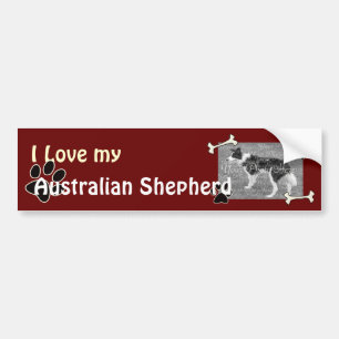 Autocollant De Voiture J'aime mon adhésif pour pare-chocs australien de