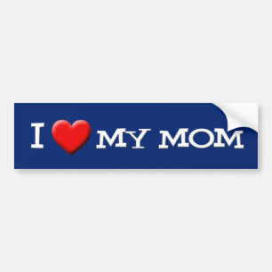 Autocollant De Voiture J'aime mon adhésif pour pare-chocs de maman