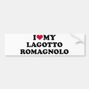 Autocollant De Voiture J'aime mon Lagotto Romagnolo