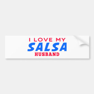 Autocollant De Voiture J'aime mon mari de Salsa