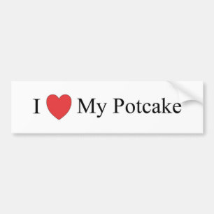 Autocollant De Voiture J'aime mon Potcake